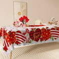 thumbnail image 2 of Valentines Day Tablecloths,Love Heart and Gnomes Table Cloth,Holiday Table Cover for Dining Kitchen Decor Party Banquet,60x84, 2 of 5