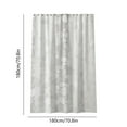 thumbnail image 3 of Shower Curtain EVA Thick 3D Frosted Pebbles - Heavy Duty Waterproof Liner Tool-Free Installation with Hooks, 3 of 7
