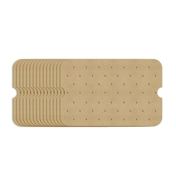 Injueey Paquete de 100 forros para freidora de aire para microondas, papel de aceite para hamburguesas, antiadherente, para el hogar, comedor, Cocina y Comedor 29.4x19.3 cm