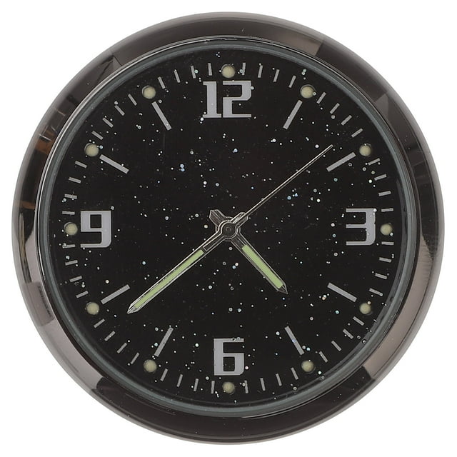 MasteelfCA Car Clock Delicate Mini Clock Car Dashboard Stick On Clock for Car Decoration