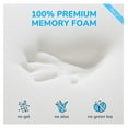 thumbnail image 3 of Memory Foam Mattress Topper for Dorm, Pressure-Relieving Mattress Topper for Back Pain, Non-Slip Design with Removable & Washable Cover, Certified, 2 Inch TwinXL, 3 of 7