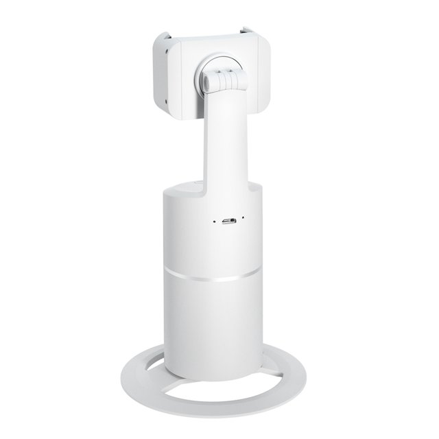 Matsuzay 1PC Apai Genie Auto Smart Selfie Stick 360 ° Soporte de seguimiento de objetos Rotación todo en Cámara de seguimiento facial Relojes inteligentes Blanco