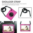 thumbnail image 5 of Allytech Shockproof Samsung Galaxy Tab A7 10.4" 2020 Released SM-T500 T505, Rugged Heavy Duty Protection Adjustable Shoulder Hand Strap Kickstand EVA Rubber Kids Friendly Cover, Rose/Black, 5 of 7
