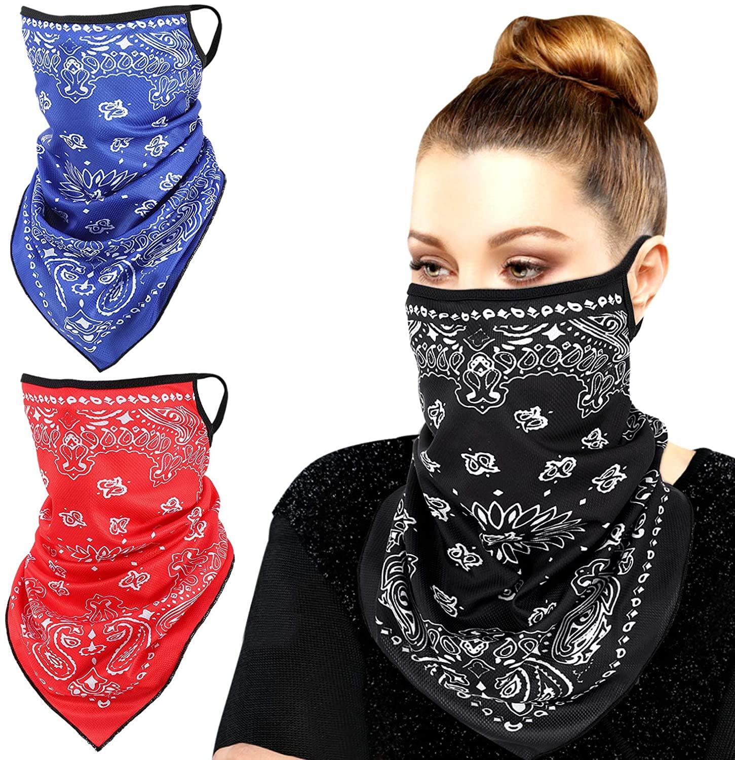 Outdoor Neck Warm Scarf Ski Motorcycle Cycling Bandana Dust-proof Half Face Mask 