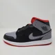 thumbnail image 5 of N I-K-E A i r-Jor-dan 1 Mid Shoes Black Cement Gray Fire Red DQ8426-006 Men's Size 10, 5 of 6