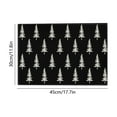 thumbnail image 2 of B 45X30Cm Christmas Placemat Coaster Heat Insulation Mat For Party Kitchen Dining Room Holiday Table Decoration, 2 of 6