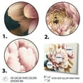 thumbnail image 3 of Designart Pink And Gold Dahlia Flower Canvas Wall Art, 3 of 5