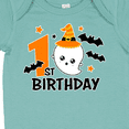 thumbnail image 4 of Inktastic 1st Birthday with Ghost and Bats Halloween Boys or Girls Baby Bodysuit, 4 of 5
