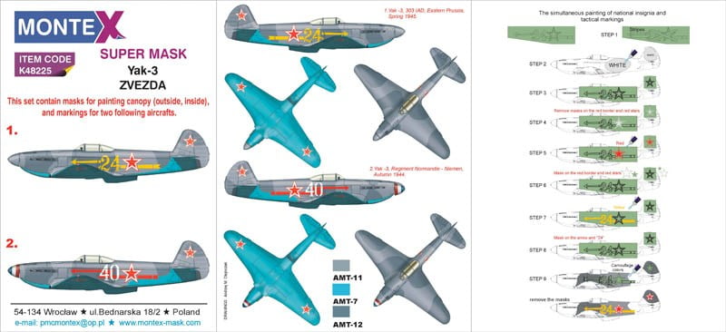 Montex 1//72 YAKOVLEV YAK-1 CANOPY /& WHEELS PAINT MASK Brengun