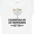 thumbnail image 4 of Inktastic Hanukkah Babys 1st Menorah Boys or Girls Baby Bodysuit, 4 of 5