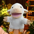 thumbnail image 5 of Lamb Hand Puppet with Movable Mouth, Soft Fabric Interactive Role Play Toy for 3+ Years, Storytelling Companion, 5 of 9