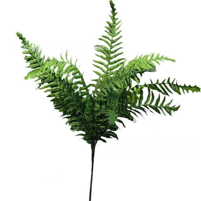 Simulación de hoja de helecho, hoja persa, planta fresca, pared decorativa, flor falsa, planta falsa, sala de estar, flor decorativa