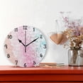 thumbnail image 2 of GZHJMY Pink Blue Beach Wall Clock,Silent Non Ticking 10 Inch Battery Operated Round Wall Clocks for Kitchen,Home,Bedrooms,Office Decor, 2 of 6