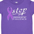 thumbnail image 4 of Inktastic Stop Domestic Violence-purple Ribbon Boys or Girls Toddler T-Shirt, 4 of 5