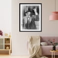 thumbnail image 3 of Historic Framed Print, [Arthur James Balfour, First Earl of Balfour, 1848-1930, half-length portrait, standing, in top hat, facing left], 17-7/8" x 21-7/8", 3 of 9