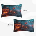 thumbnail image 3 of Halloween Plush Throw Pillow Covers, Halloween Pumpkin House Path Pillow Cases with Invisible Zipper,Halloween Decor Microfiber Pillow Cases for Sleeping Bedroom Sofa Living Room, 3 of 6