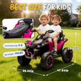 thumbnail image 2 of 24V Kids Ride On Electric XXXL ATV with Remote Control, 4 Wheel Shock Absorber, English Storytelling, Bluetooth Music | 3 Speeds Up to 3.73 MPH | Powered Ride On Toy Car for Ages 3-12 Years (Blue), 2 of 25