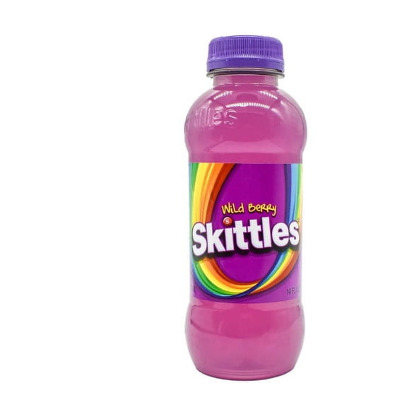 SKITTLES Flavored Drink - Wild Berry Flavors 14 Fl oz. Bottle - Pack Of 12