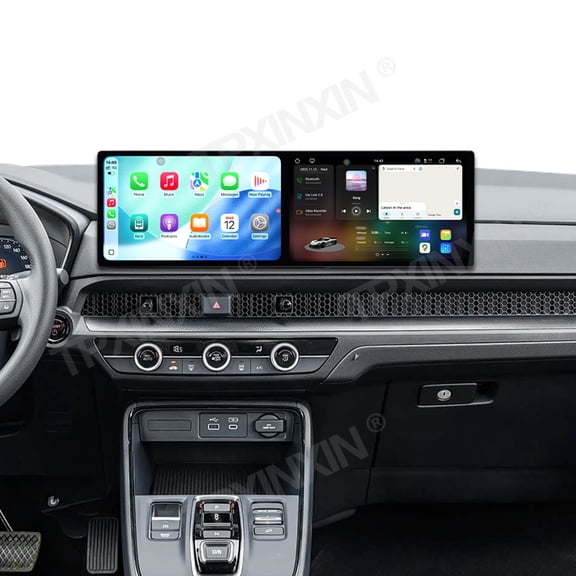 TPXINXIN Dual 10.1 inch Screen Car Radio for Honda CRV 2023 Android 15 Multimedia Player GPS Navigation Auto DSP Stereo Host