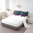 thumbnail image 3 of YST Colorful Bat Print Bedding Set, Twin, 7-Piece, Happy Halloween, Rainbow Gradient, Wild Animal, 3 of 4