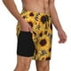 thumbnail image 2 of Fotbe Artistic Zebra Print Sunflower Traje de Baño para Hombre – Shorts de Natación de Secado Rápido con Forro y Bolsillos-Small, 2 of 6
