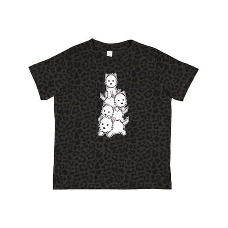 

Inktastic Kawaii Westie Stack Gift Toddler Boy or Toddler Girl T-Shirt