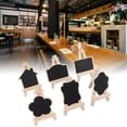 thumbnail image 4 of Wood Chalkboard, Wood Mini Chalkboard Signs Reusable Vintage Innovative Double Sided  For Home For Bar, 4 of 7