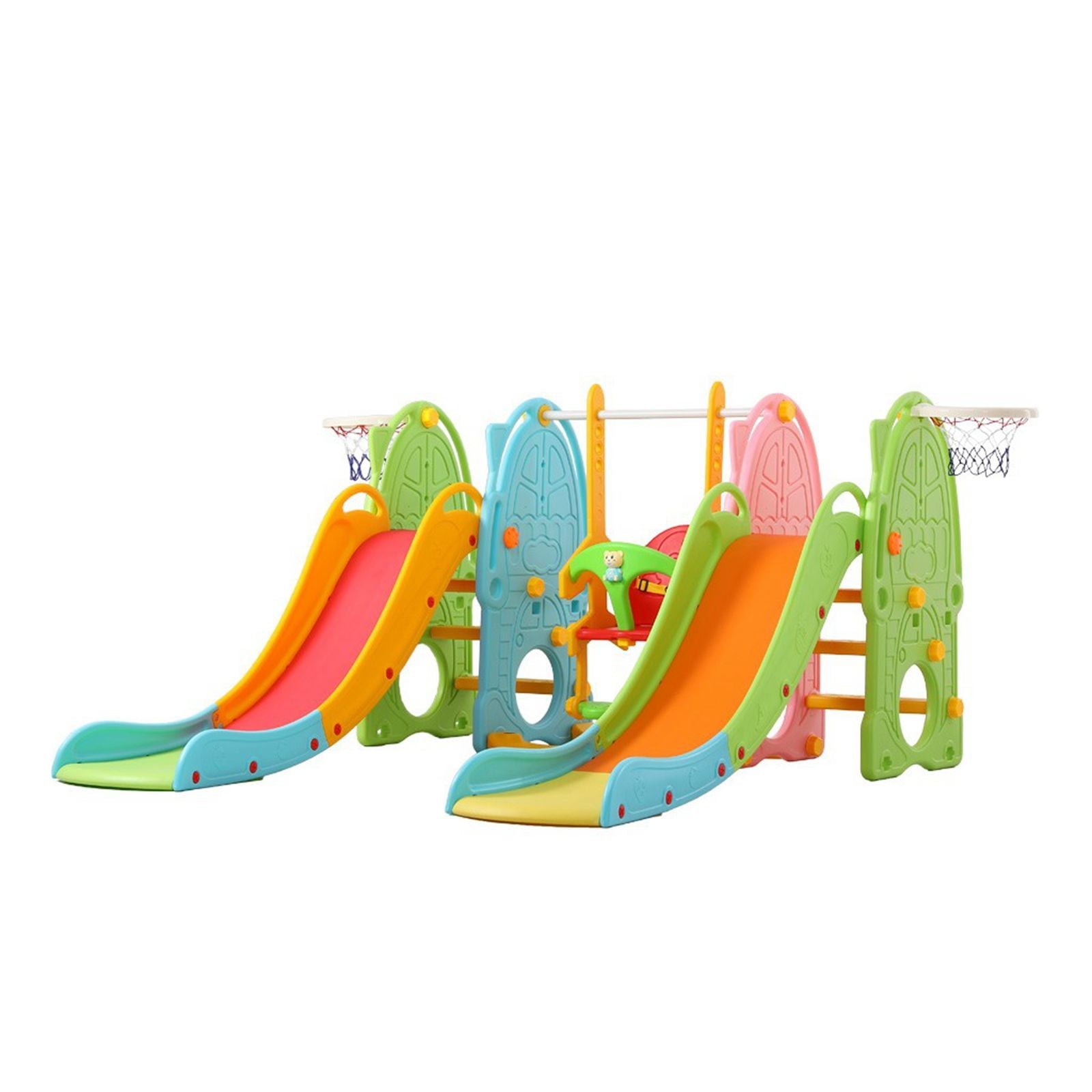 climber and swing set