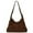 Coffee, variant on KAGSBA Crossbody Bags for Women, Retro Suede Hobo Bag Pu Shoulder Bag Solid Colour Large For Women (Coffee )