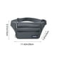 thumbnail image 3 of Bolsa de pecho para hombres de gran capacidad | Mochila mensajera impermeable de varios compartimentos | Bandolera ligera de nylon | Correa ajustable | Viaje Fitness Casual Deportes | Gris Negro, 3 of 6