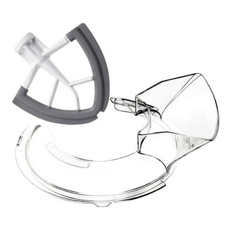 InnoMoon Pouring Shield for KitchenAid 4.5-5 Quart Mixer Bowl(Stainless  Steel, Glass and Ceramic), Clear Safety Shield for KitchenAid Tilt-Head  Stand