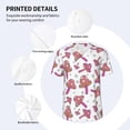 thumbnail image 5 of Rocae Purple Mushroom for Breathable Men's Baseball T-Shirt Fashionable Casual Baseball Jersey, Moisture-wicking Sportswear Large, 5 of 9