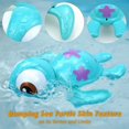 thumbnail image 3 of Baby bath water toy - Frog Wind Up Bath Toys for Toddlers 1-3 3-5, Floating Pool Toys, Water Table Accessories, Baby Shower Games, 3 of 4