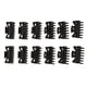 thumbnail image 2 of 12 unidades/paquete, minipinza de , accesorio de plástico para labios de pelo para mujer Negro Yuyangstore garras de pelo de acrílico mujeres, 2 of 8