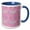Blue/White, variant on 3drose, Pretty Pink with Pastel Gradient Soft Aztec Pattern, 11oz Two-tone Yellow Mug