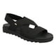 thumbnail image 1 of Sandalias Flexi Mujer Cómodas Piel Casuales Ligeras Suaves negro 26.5 Flexi 107107, 1 of 4