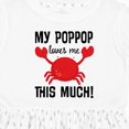 thumbnail image 4 of Inktastic My Poppop Loves Me Girls Toddler Dress, 4 of 5