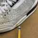thumbnail image 5 of Ni - ke Air Jordan 3 III Flip Adult 10 Elephant White Jumpman 315767 101 Sneakers 2006, 5 of 5