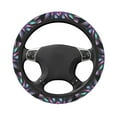 thumbnail image 3 of Gaeub Colored Abstract Breathable Stretch Elastic Steering Wheel Cover, Cool in Summer and Warm in Winter, Universal 15 inch, 3 of 8