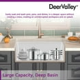 thumbnail image 5 of DeerValley DV-1K513 Fireclay 32" L x 19" W Undermount Kitchen Sink with Grid and Strainer, 5 of 14