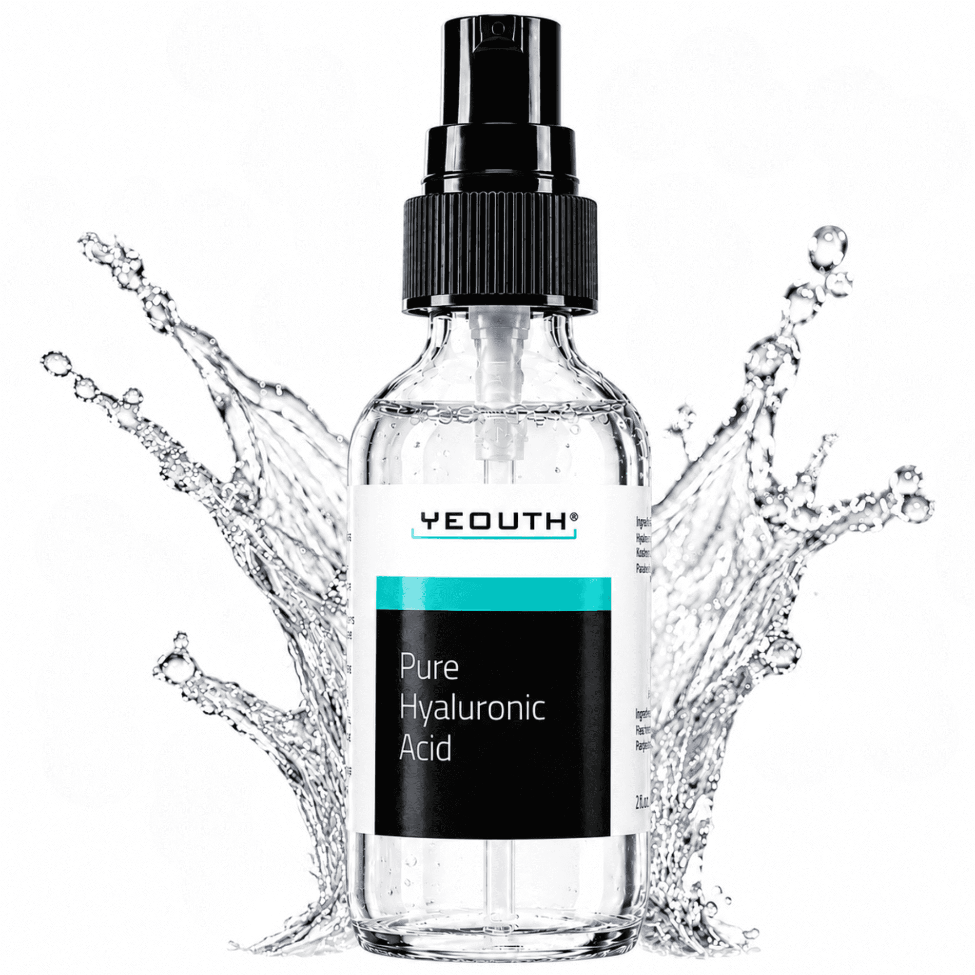 YEOUTH Pure Hyaluronic Acid Serum, Hydrating Facial Serum for Dull, Dry Skin, 1 oz