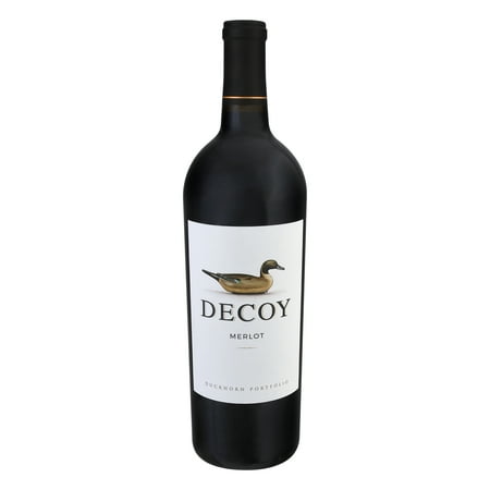 Decoy California Merlot Red Wine, 750 ml Glass Bottle, 14.1% ABV