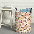 thumbnail image 6 of Fuzoiu Peach With Leaves1 Print Circular Hamper,Laundry Basket with Handle,Collapsible Laundry,Dirty Clothes Storage Basket,for Bedroom Bathroom Dorm Living Room-Medium, 6 of 6