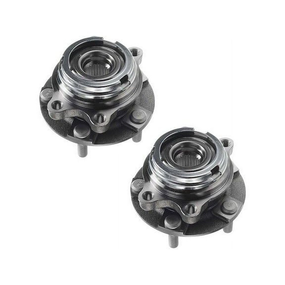 Front Wheel Hub Assembly Set 2 - Compatible with 2009 - 2013 INFINITI G37 AWD 2010 2011 2012