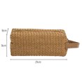thumbnail image 4 of Bolsas de maquillaje de tejido de hierba, bolsa de cosméticos suave para mujer para regalos de vacaciones (marrón) Ehuebsd Cuidado Belleza, 4 of 9
