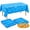 Design 2, variant on Ocean Tableclothes Summer Tropical Party Supplies Plastic Wave Table Cover Mermaid Under the Sea Theme Decoration for Beach Pool Birthday Party 54" x 108" 3PCS Design 1