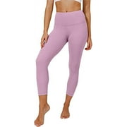 Yogalicious Women's High Waist Ultra Soft Lightweight Capris (Lilac, XS)