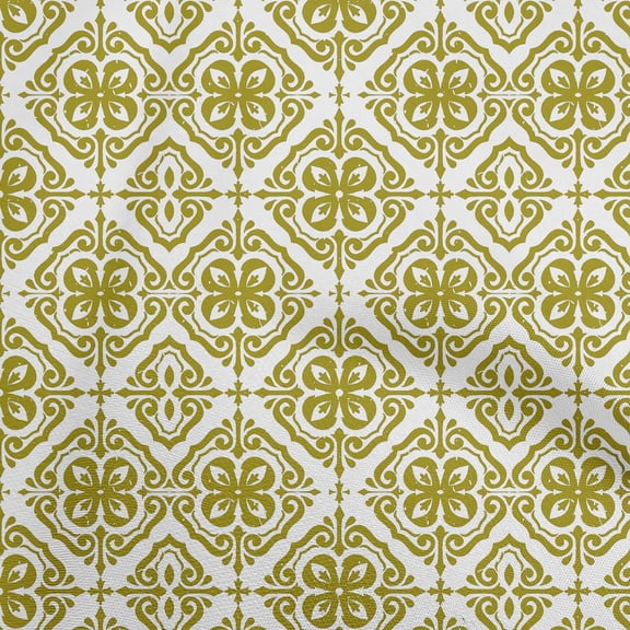 oneOone Rayon Lime Green Fabric Mosaic Sewing Craft Projects Fabric Prints By Yard 56 Inch Wide