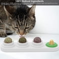 thumbnail image 4 of Bolas de hierba gatera para gatos, rechinar los dientes, bolas de hierba gatera, bocadillos, juguetes para gatos, limpieza de dientes, masticables dentales, juguetes para gatos, suministros de menta, 4 of 5