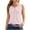 Tank Tops for Women Plus Size-Pink, variant on Homenesgenics Tank Tops with Built in Bras Women's 2025 Summer Solid Color Button Round Neck Sports for Outer Wear Short Tops Round Neck Gray S